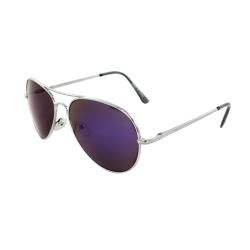 Unisex 30011r svrpl Metal/ Purple Mirror Aviator Sunglasses