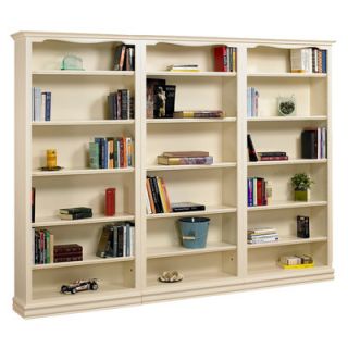 A&E Wood Designs Cape Cod 84 Bookcase CAPE3PCSWALLXX Size 84 H x 111 W x 