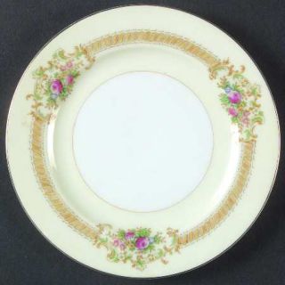 Meito V1839 (F & B Japan) Bread & Butter Plate, Fine China Dinnerware   Floral,T