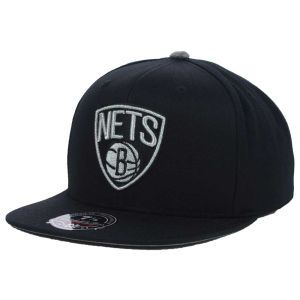 Brooklyn Nets Mitchell and Ness NBA TC Metallic Fitted Cap