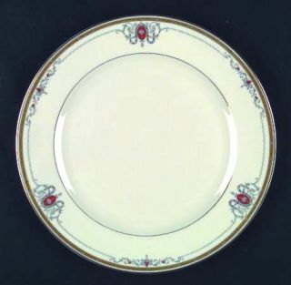 Heinrich   H&C Crusader (Smooth) Dinner Plate, Fine China Dinnerware   Black Key