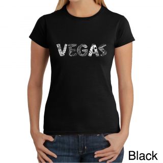 Los Angeles Pop Art Womens Las Vegas T shirt (100 percent cotton Machine washableAll measurements are approximate and may vary by size. )