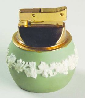 Wedgwood Cream Color On Celadon Jasperware Cigarette Lighter, Fine China Dinnerw
