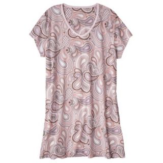 Womens Plus Size Night Gown   Pink Paisley 2 Plus