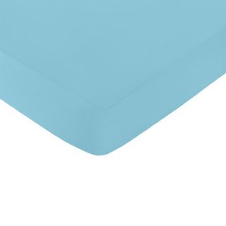 Sweet Jojo Designs Spring Garden Bedding Turquoise Fitted Crib Sheet