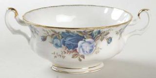 Royal Albert Moonlight Rose Footed Cream Soup Bowl, Fine China Dinnerware   Mont