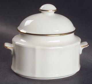 Noritake Imperial Gold Sugar Bowl & Lid, Fine China Dinnerware   All Ivory, Rim,