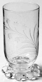 Imperial Glass Ohio 3400 1 Juice Glass   Stem #3400, Gray Cut Lily Design