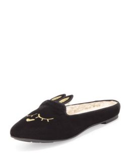 Womens Sleeping Bunny Slipper, Charcoal   MARC by Marc Jacobs