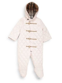 Burberry Infants Quilted Snowsuit   Ice Pink