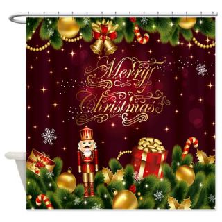  Elegant Christmas Shower Curtain  Use code FREECART at Checkout