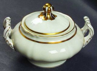 Franconia   Krautheim Hamilton Sugar Bowl & Lid, Fine China Dinnerware   Gold Tr