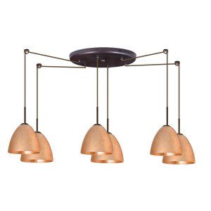 Besa Lighting BEL 6JC 4470CF BR Vila Pendant