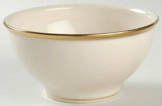 Lenox China Eternal Rice Bowl, Fine China Dinnerware   Wide Gold Trim,Gold Verge