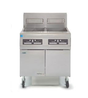 Frymaster / Dean Open Split Fryer Twin Baskets w/ Timer Controller 25 lb Capacity Stainless NG