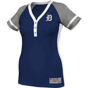 Detroit Tigers Majestic MLB League Diva Fashion Top