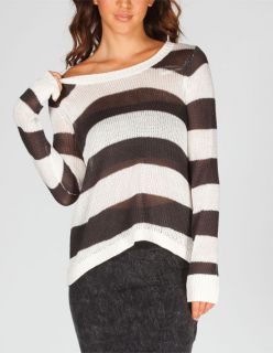 Hideaway Luv Womens Sweater Black/White In Sizes Medium, Large, X Lar