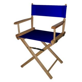 Directors Chair Navy Blue Natural Frame Directors Chair