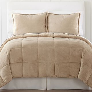 JCP Home Collection  Home Mink Solid Comforter Set, Stonehenge