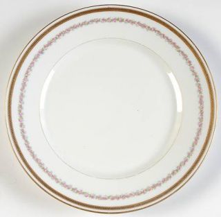 Willaim Guerin Gue195 Dinner Plate, Fine China Dinnerware   Black Scrolls On Gol