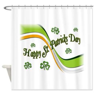  Happy St Patricks Day Shower Curtain  Use code FREECART at Checkout