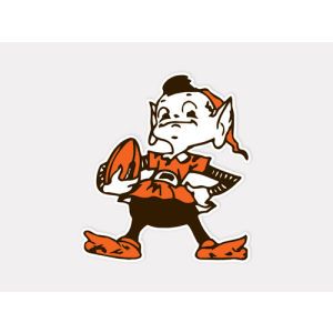 Cleveland Browns Wincraft 4x4 Die Cut Decal Color