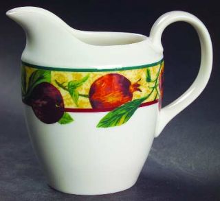 Royal Doulton Augustine Creamer, Fine China Dinnerware   Fruit And Leaf Borderwh