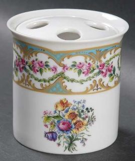 Sadek Sevres Toothbrush Holder, Fine China Dinnerware   Andrea,Various Floral &