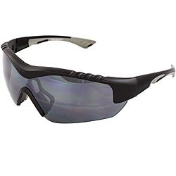 Mens 4932rv bksm Grey/ Black Wrap Sunglasses