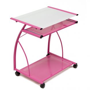 Studio Designs Pink/white Glass L Cart