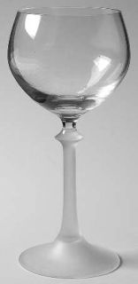 Mikasa Frost Fire Wine Glass   58417, Frosted Stem  Clear Bowl