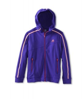 adidas Golf Kids ClimaLite Range Wear Heather Hoodie Girls Sweatshirt (Purple)
