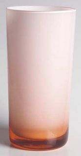 Unknown Crystal Unk4722p 12 Oz Flat Tumbler   Pink Outer,White Inside,Pink Stem&