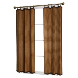 Versailles Bamboo Ring Top Window Panel   Colonial (40x63)