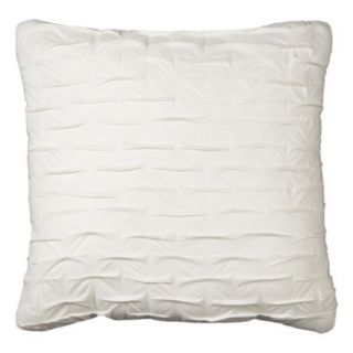 Room Essentials Pintuck Toss Pillow   Cream (18x18)