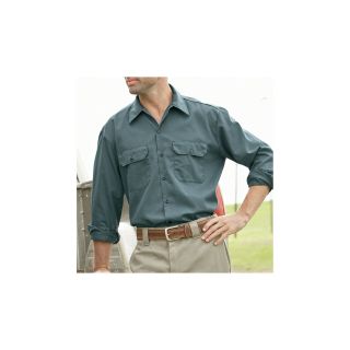 Dickies Long Sleeve Twill Workwear Shirt, Khaki, Mens