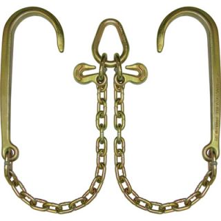 B/A Products V Chain with Hooks   16in. J Hooks; 2 ft. Legs, Model# N711 8