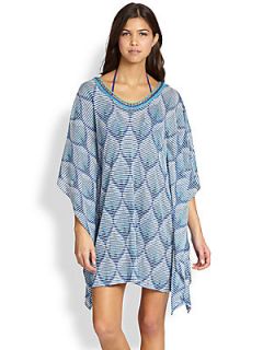 Cecilia Prado V Neck Caftan   Blue