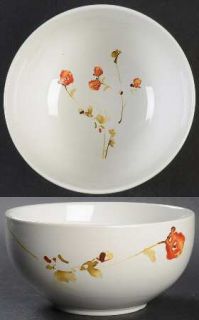222 Fifth (PTS) Leah Soup/Cereal Bowl, Fine China Dinnerware   Pink Floral/Buds,