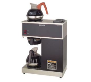 BUNN O Matic Pourover Coffee Brewer, Lower/Upper Warmer, Decanters, 120 V