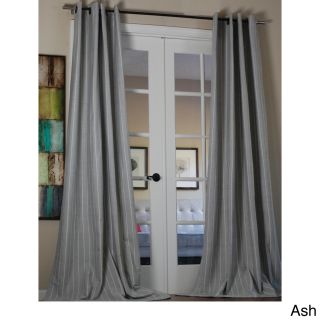 Pinstripe Linen Blend 96 inch Curtain Panel