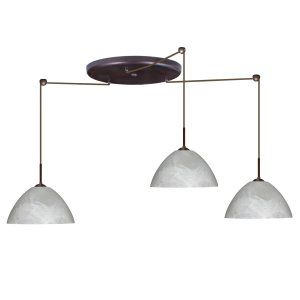 Besa Lighting BEL 3JW 420152 BR Tessa Pendant