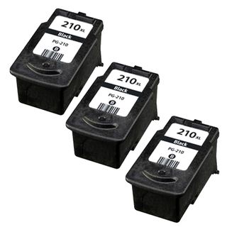Canon Pg 210 Black Remanufactured Inkjet Cartridge (pack Of 3) (BlackPrint yield 220 pages at 5 percent coverageNon refillableModel NL 3x Canon PG 210 BlackWarning California residents only, please note per Proposition 65, this product may contain one 