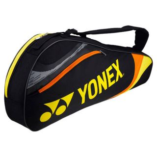 Yonex Tournament Triple Tennis Bag Black/Yellow