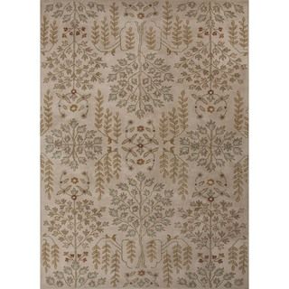 Hand tufted Transitional Gold/ Yellow Wool Rug (2 X 3)