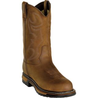 Rocky 11in. Branson Waterproof Western Boot   Steel Toe, Brown, Size 12 Wide,