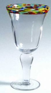 Block Crystal Eclipse Goblet All Purpose   Multicolor Trim Band,Smooth Bulbous S
