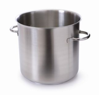 Mauviel 15.7 in Round Mbasic Stockpot w/ 52.9 qt Capacity & Stainless Handles