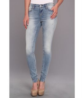 DKNY Jeans Ave B Ultra Skinny in Icy Brook Wash Womens Jeans (Blue)