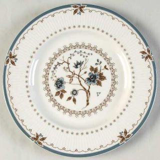 Royal Doulton Old Colony Salad Plate, Fine China Dinnerware   Blue Flowers, Brow